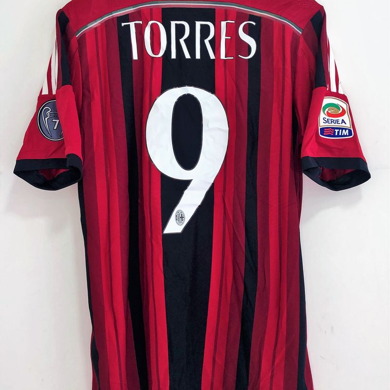 2014/15 AC Milan Home Jersey #9 Fernando Torres XL Adidas Soccer Football  NEW