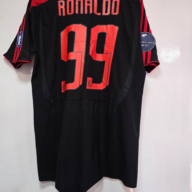 Camisa Milan 3rd 07-08 Ronaldo 99 Champions League Importada
