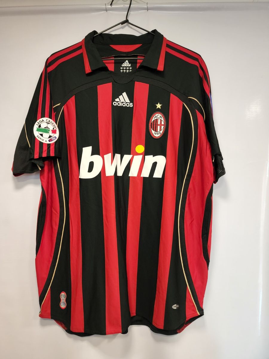 Camisa Milan Home 06-07 G Gattuso 8 Série a Importada Oficial