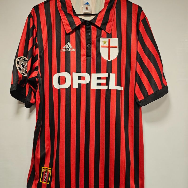 Camisa Milan Home 99-00 Shevchenko 7 Champions League Equipment