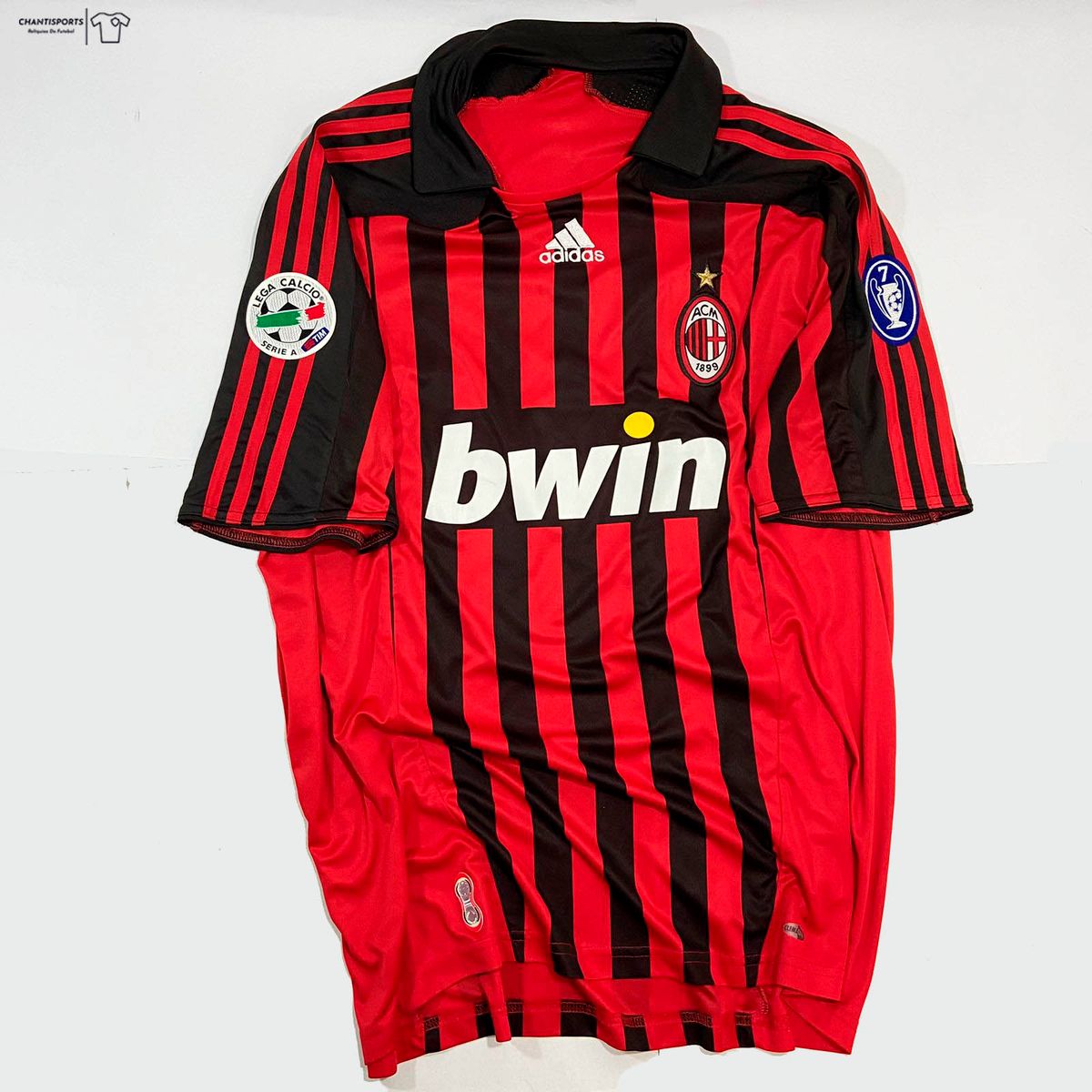Camisa Milan Ronaldo 2007-08 | Camisa Masculina Adidas Usado 74951210 ...