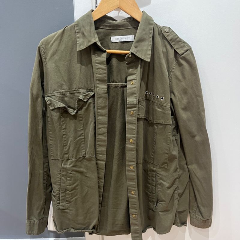 Camisa Militar Zara Zara Usado 95432721 enjoei