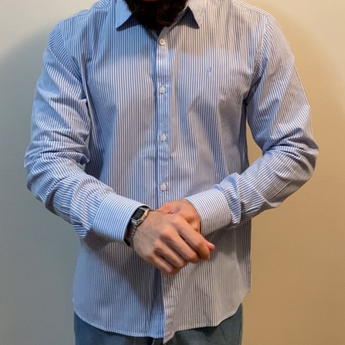 Camisa Mr Jones Jeans Azul Camisa Masculina Mr Jones Jeans Usado