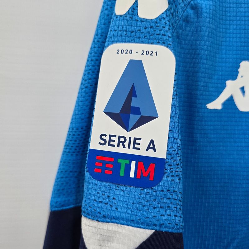 Camisa Napoli Home 20-21 G Mertens 14 Série a Jogador Oficial Na
