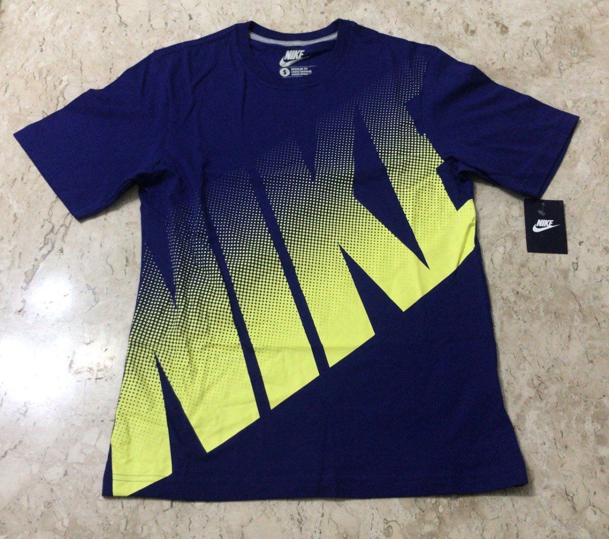 Camisa Nike Big Dot Logo Azul Nova | Camiseta Masculina Nike Nunca ...