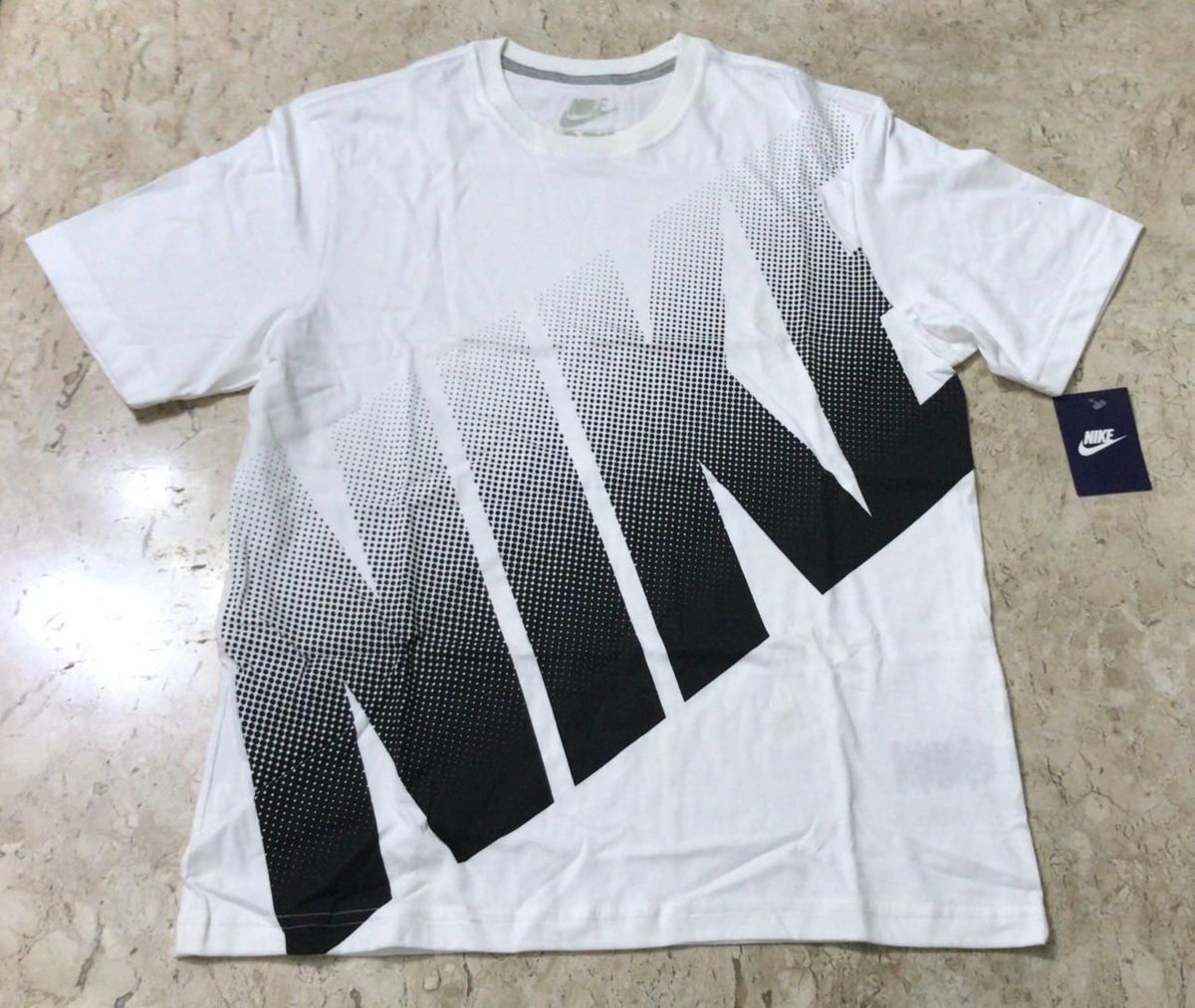 Camisa Nike Big Dot Logo Branca | Camiseta Masculina Nike Nunca Usado ...