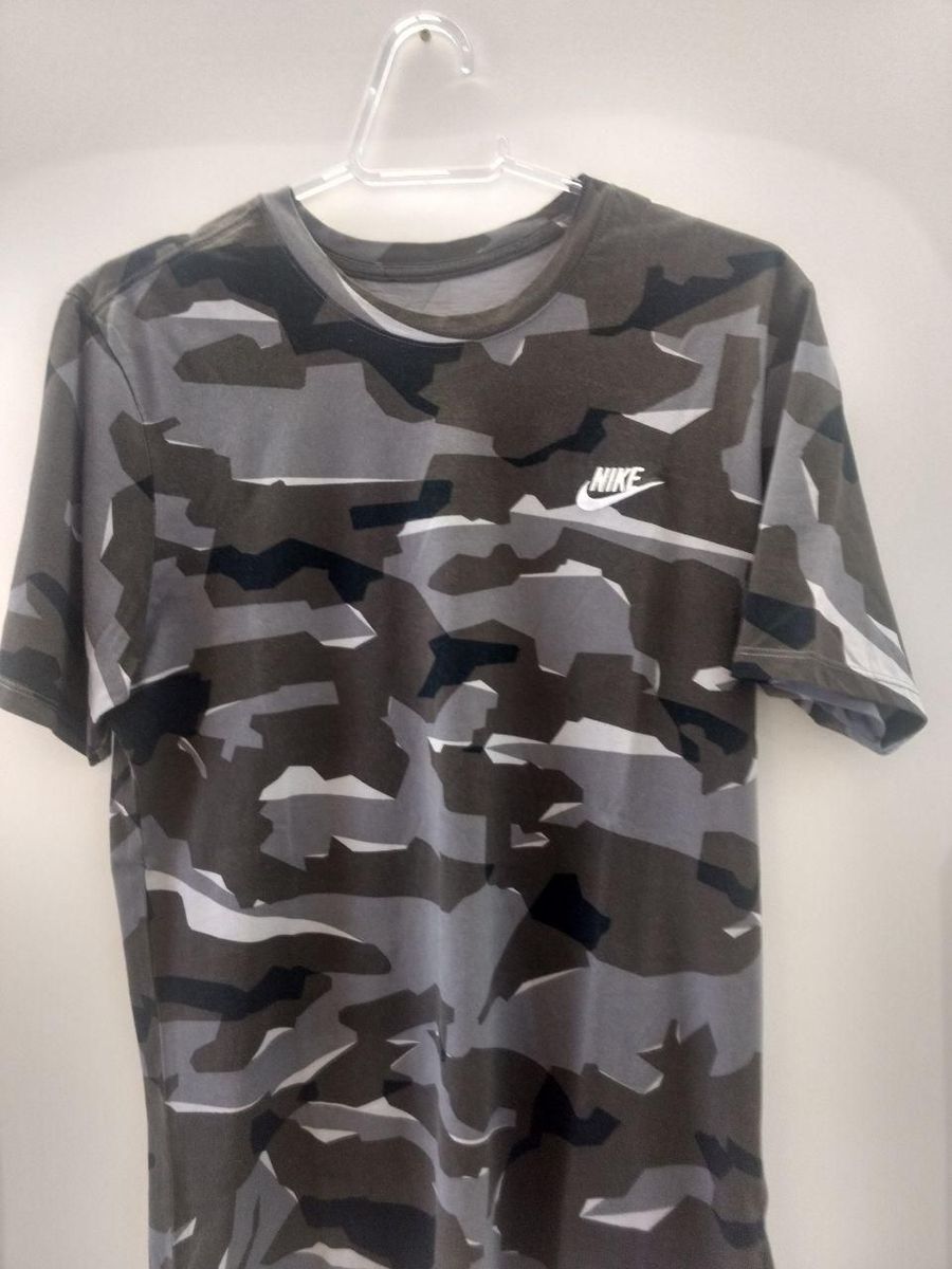 camisa nike camuflada verde