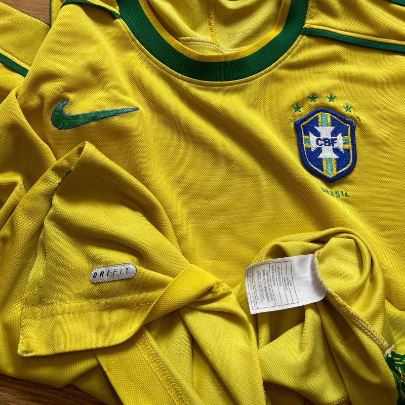 Camisa Nike Team Sports Cbf Brasil Vintage Drifit | Nike Usado