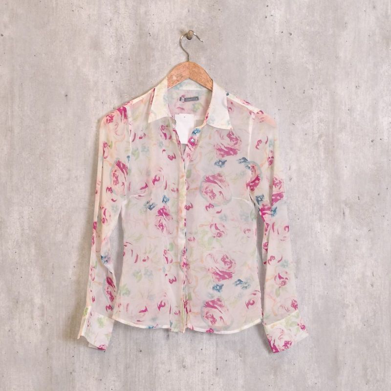 Camisa floral best sale feminina riachuelo