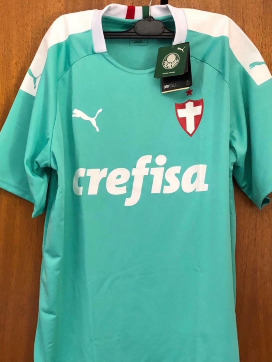 Camisa Oficial Palmeiras Verde Água G | Roupa Esportiva Masculino Puma