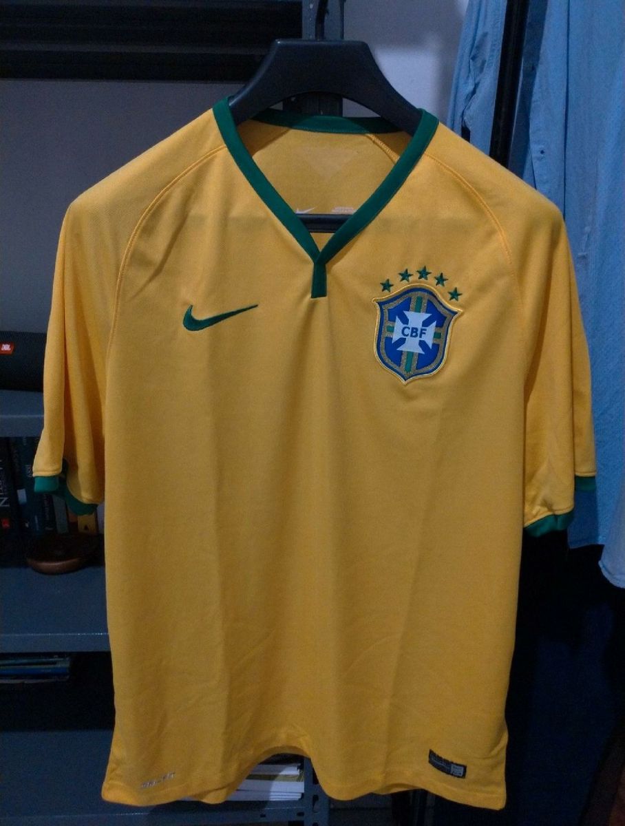 Camisa Oficial Selecao Brasileira 2014 Camiseta Masculina Nike Usado 39411782 Enjoei