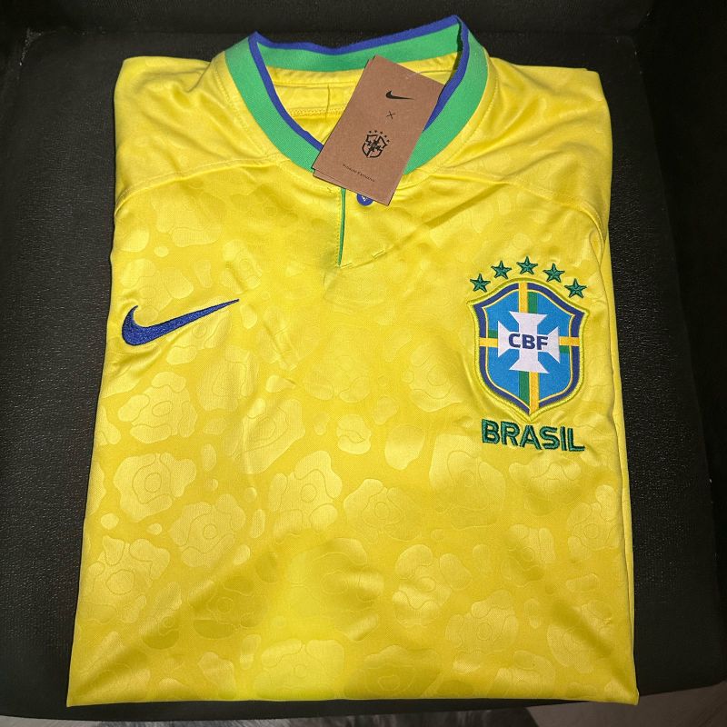 Camisa Seleção Brasileira Brasil Edição Especial 22/23 Preta e Dourada |  Camisa Masculina Outros Nunca Usado 71503934 | enjoei