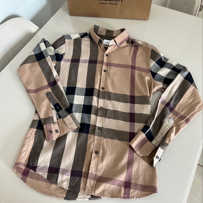 Camisa burberry usada store