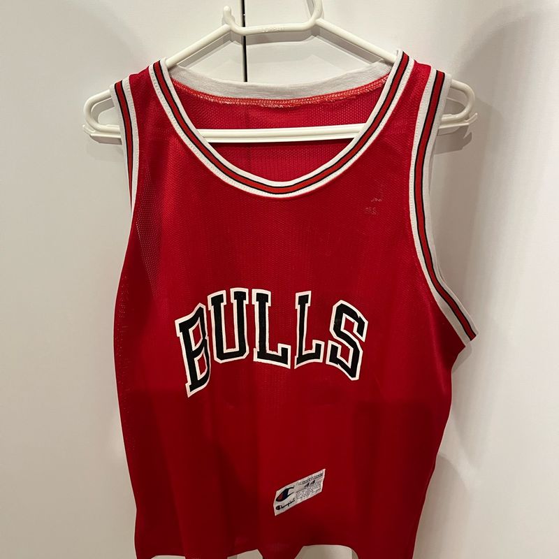 Camisa Original Chicago Bulls Anos 90 com O Número 23 e O Nome de