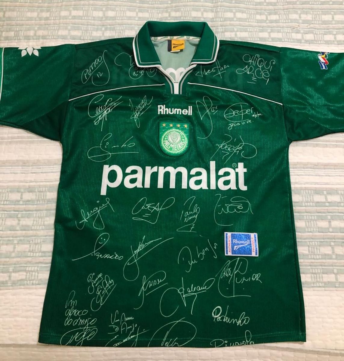 Camisa Palmeiras Libertadores 1999 Assinada Camisa Feminina Rhumell Usado 41250001 Enjoei