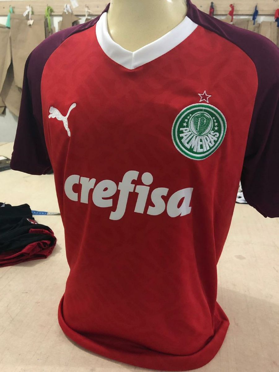 camisa vermelha do palmeiras puma