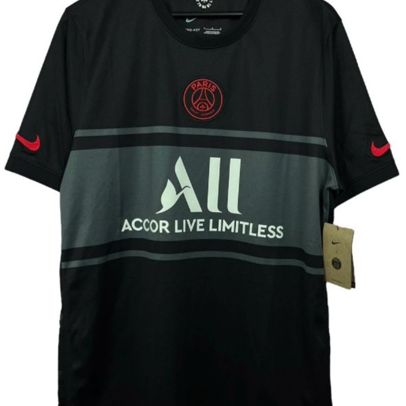 Camisa Paris Saint Germain Third Psg 21/22 Nike Masculina Preta