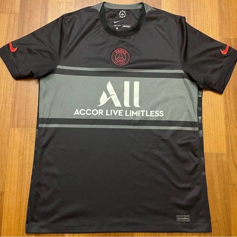 Camisa Paris Saint Germain Third Psg 21/22 Nike Masculina Preta