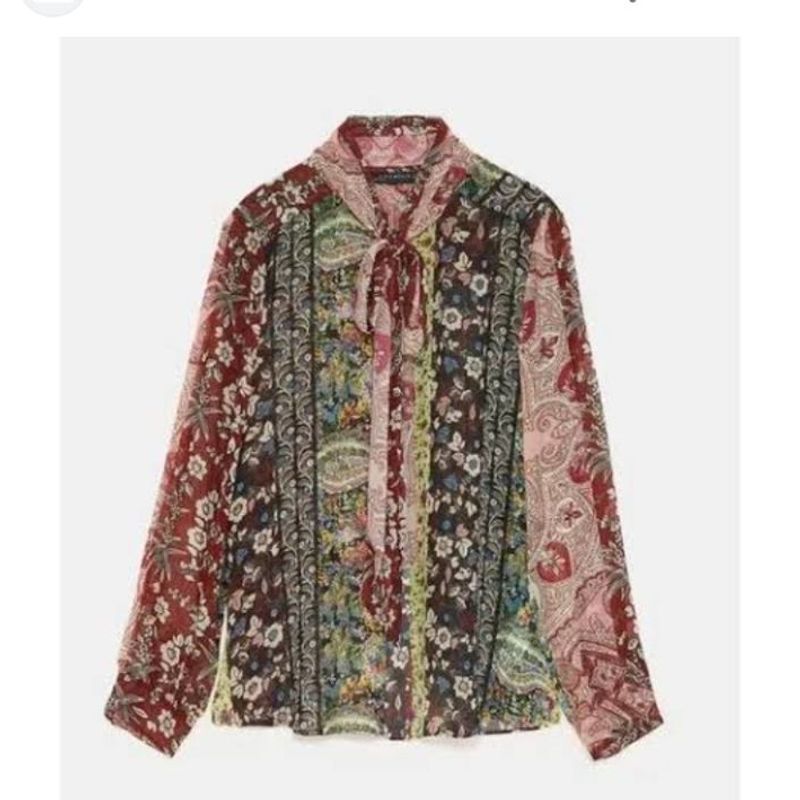 Camisa patchwork zara hotsell