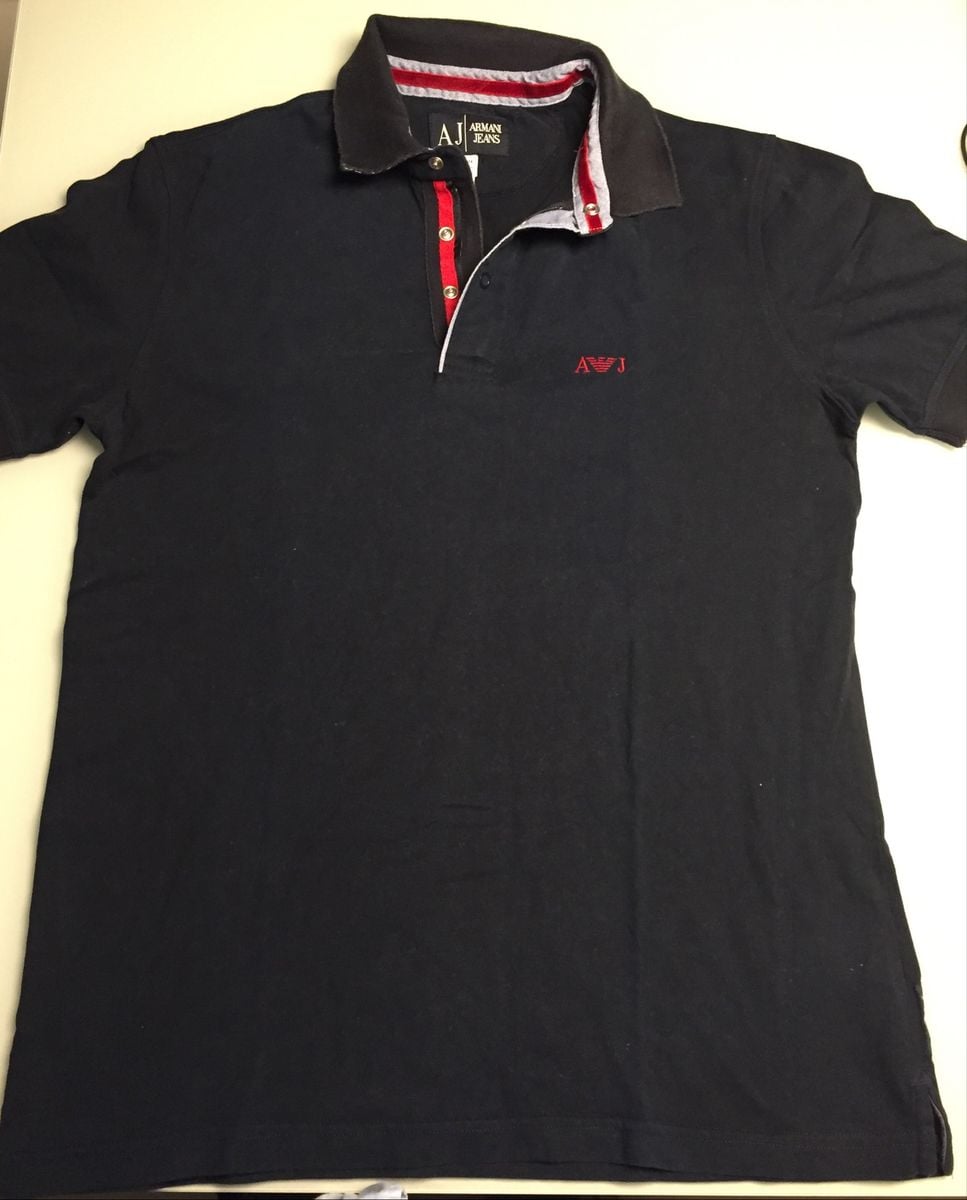 Camisa Polo Armani Jeans | Camisa Masculina Armani Usado 36051510