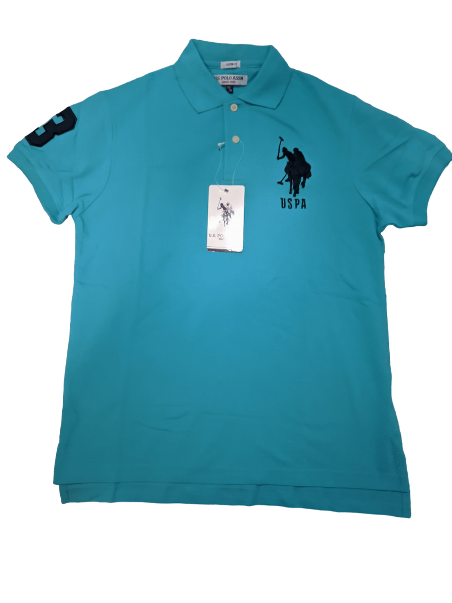 Camisa Polo Assn Uspa - Azul Petróleo