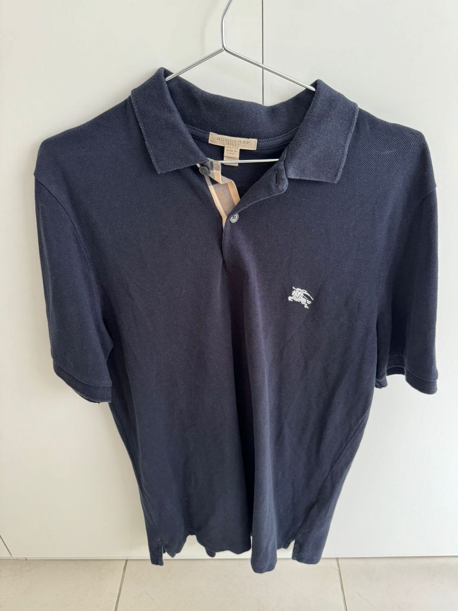 Polo burberry hotsell azul marinho