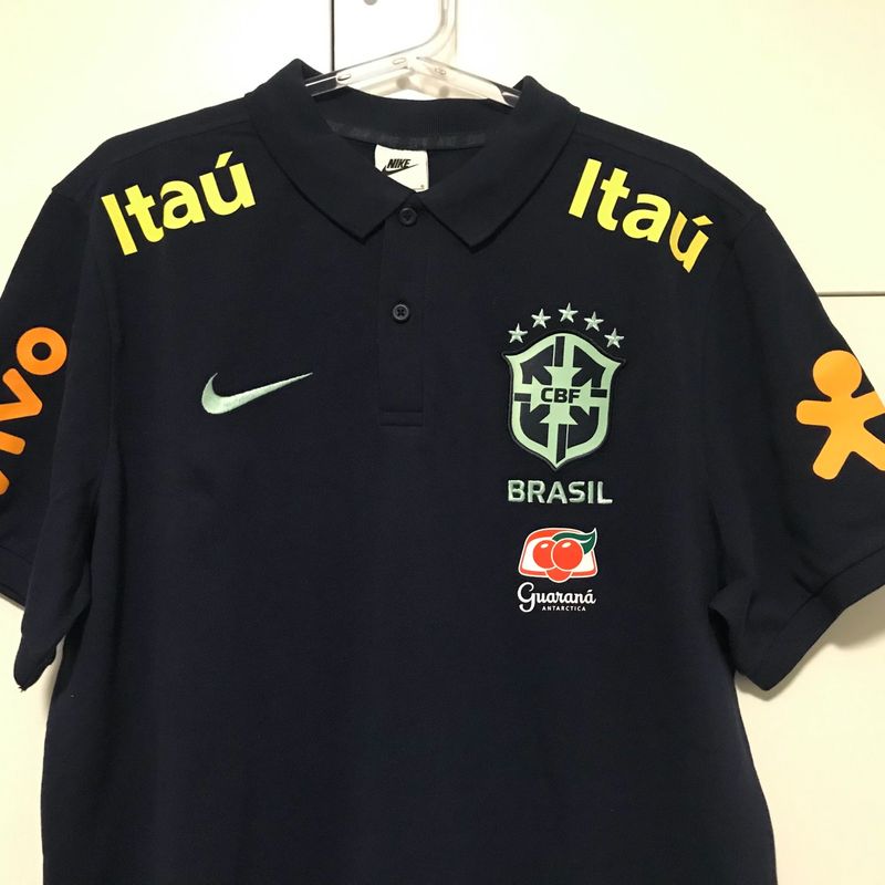 Camisa Polo Brasil PRETA - NIKE