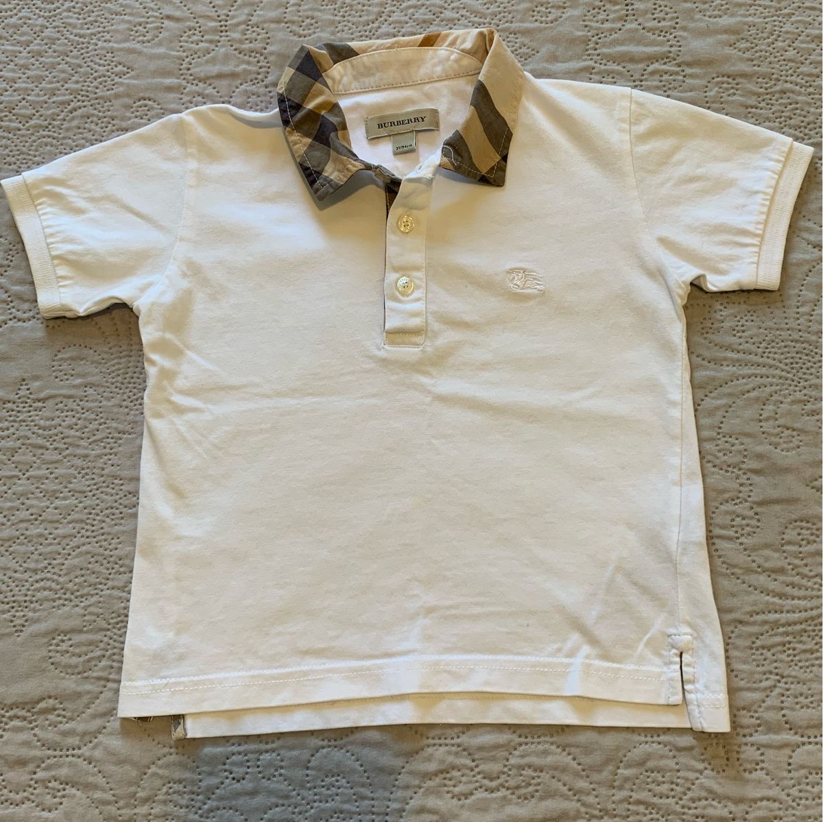 Polo burberry infantil sale