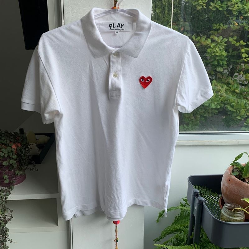 トップス \" Comme des Garcons Shirt \" Polo-Shirt Comme Des Garçons Play Camisa Polo Com Patch De Coração