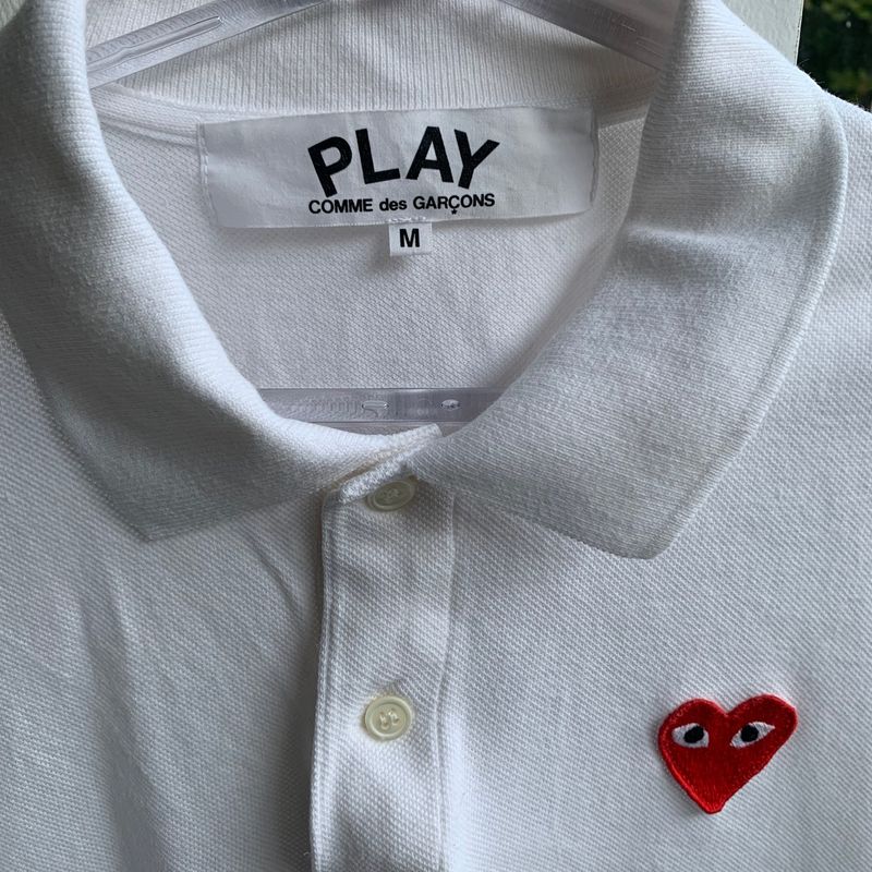 トップス \" Comme des Garcons Shirt \" Polo-Shirt Comme Des Garçons Play Camisa Polo Com Patch De Coração