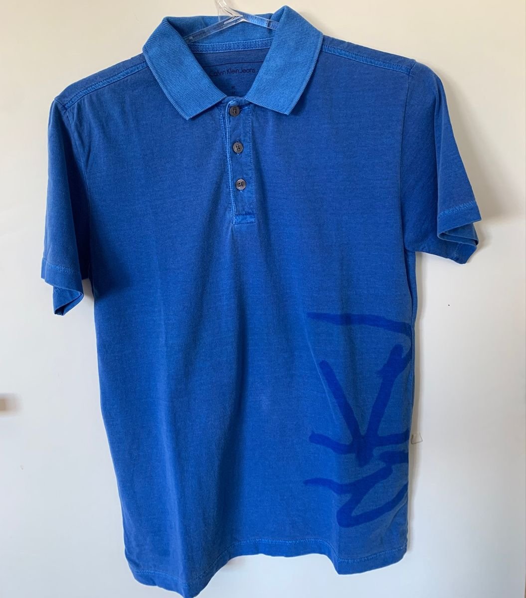 Camisa Polo de Malha Calvin Klein Jeans, Roupa Infantil para Menino Calvin  Klein Jeans Nunca Usado 96939059