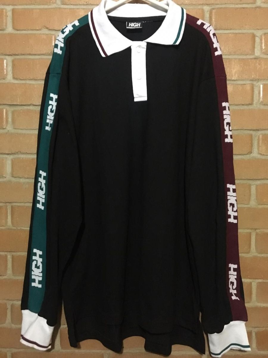 blusa manga longa high