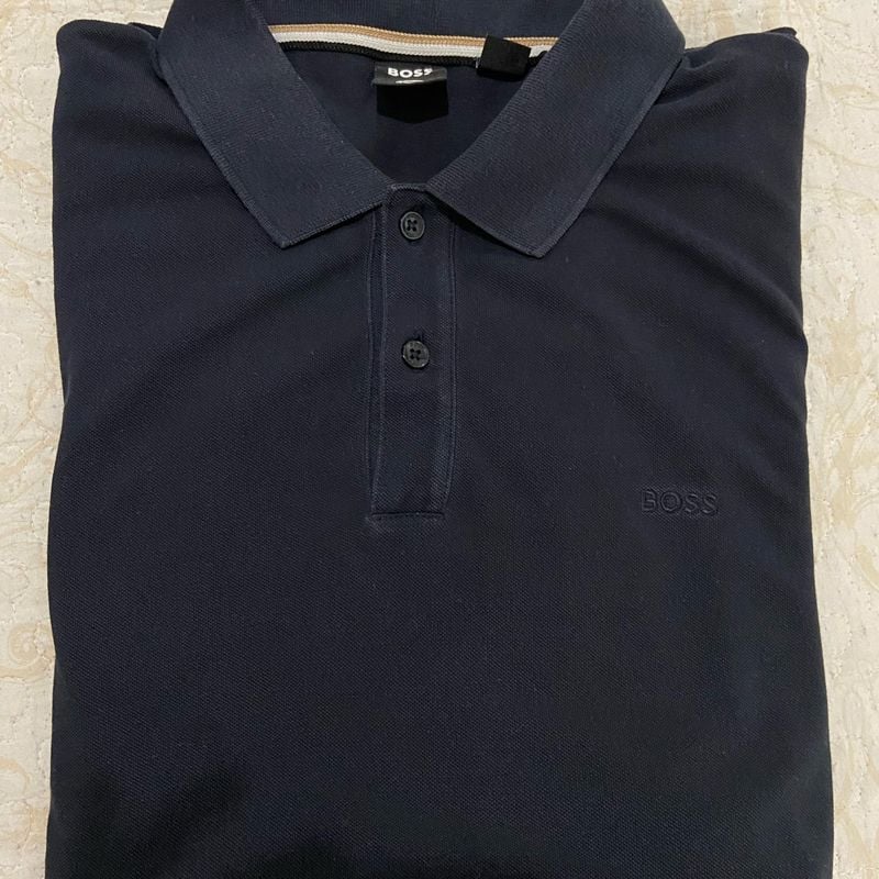 Camisa Polo Hugo Boss Azul Marinho Camisa Masculina Hugo Boss