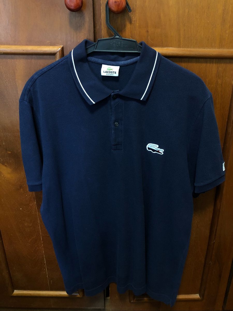 polo lacoste azul marinho