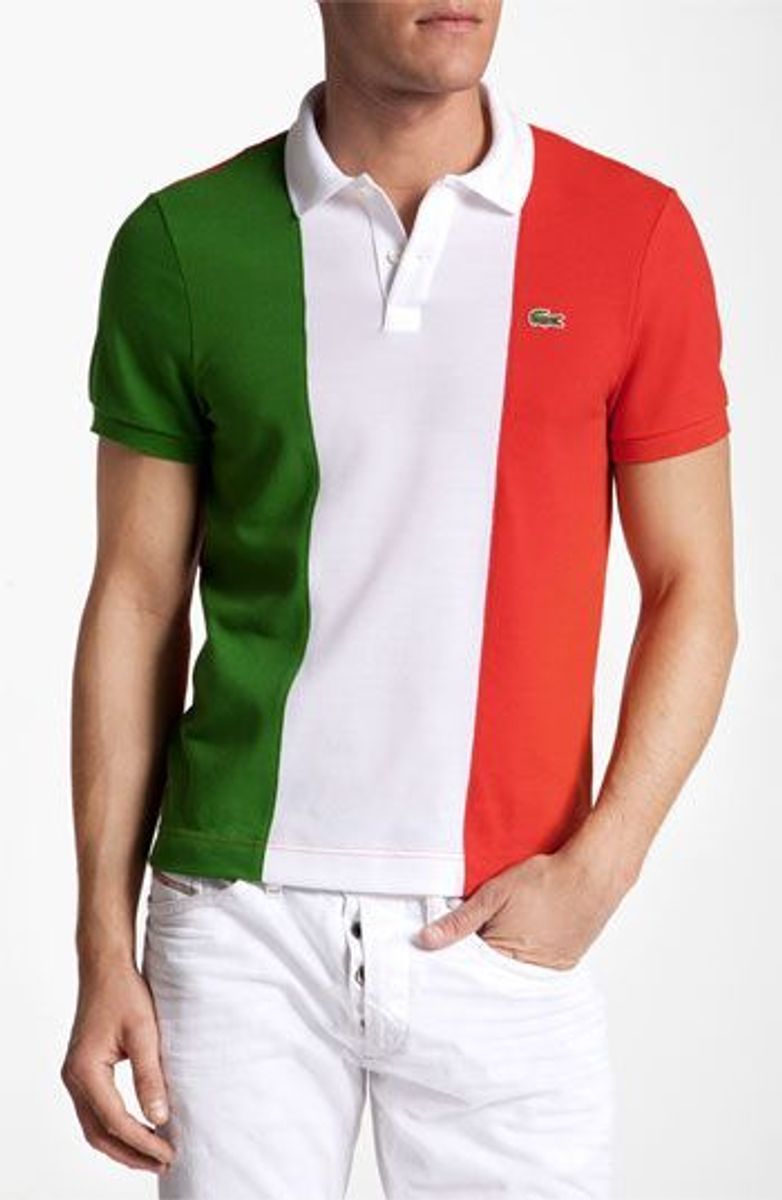 noget dine Nedgang Camisa Polo Lacoste Bandeira da Itália | Camisa Masculina Lacoste Nunca  Usado 31613576 | enjoei