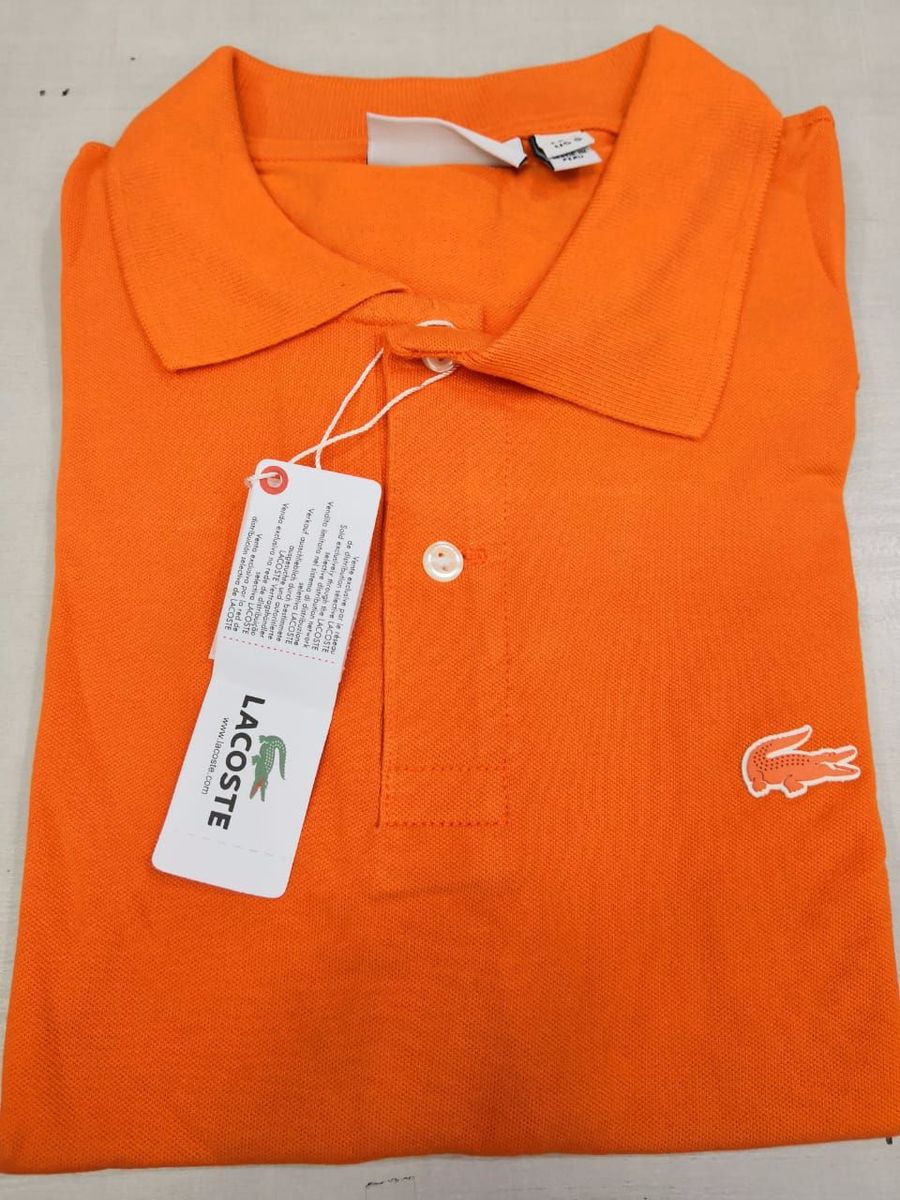 polo lacoste laranja