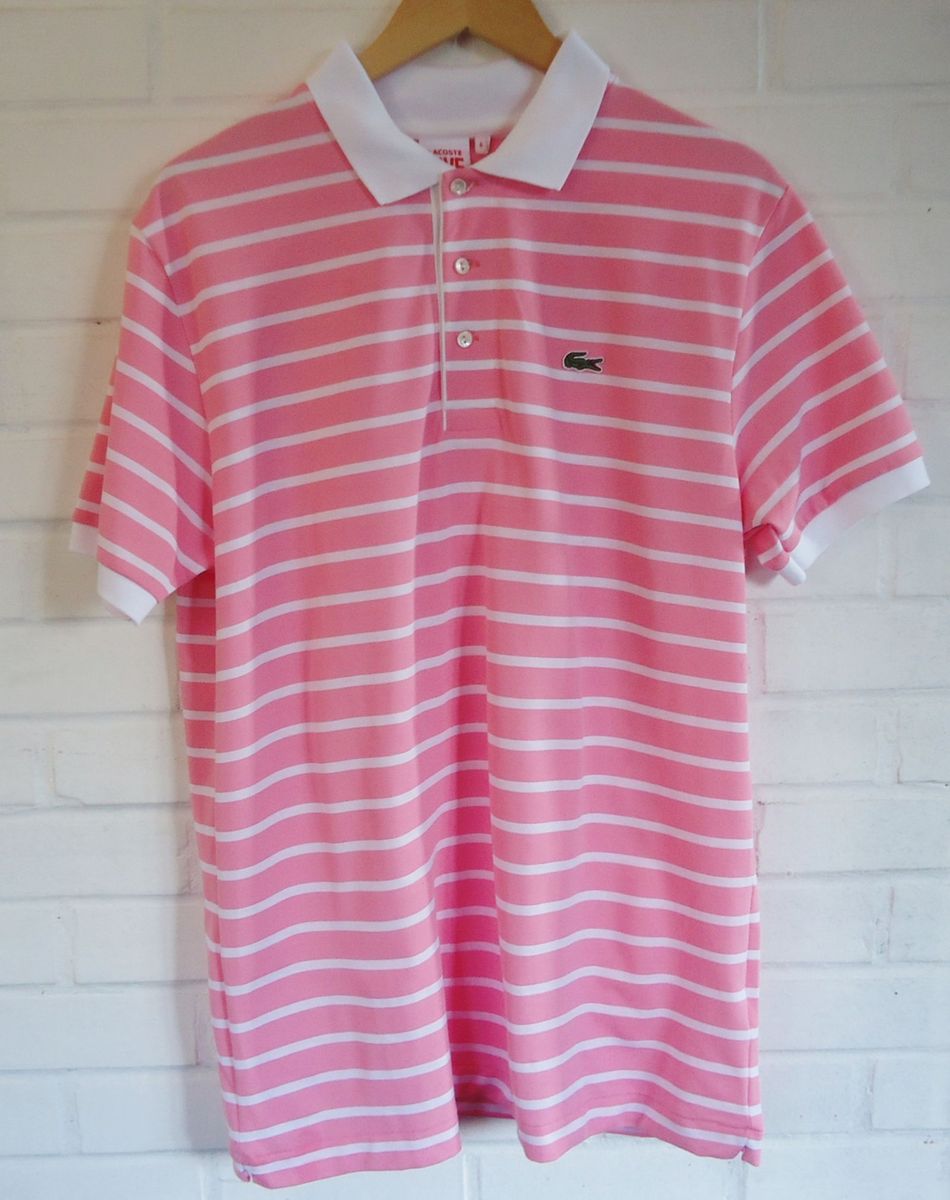 lacoste polo rosa