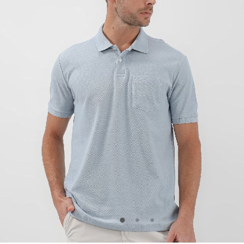 Camisa Polo Masculina com Bolso/ Azul Claro / Pool Basics / Gg, Camiseta  Masculina Riachuelo Nunca Usado 92369412