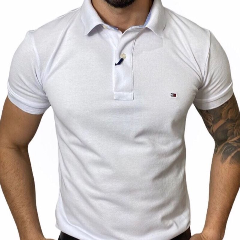 Camisa Polo Tommy Branca - Brüder Multimarcas