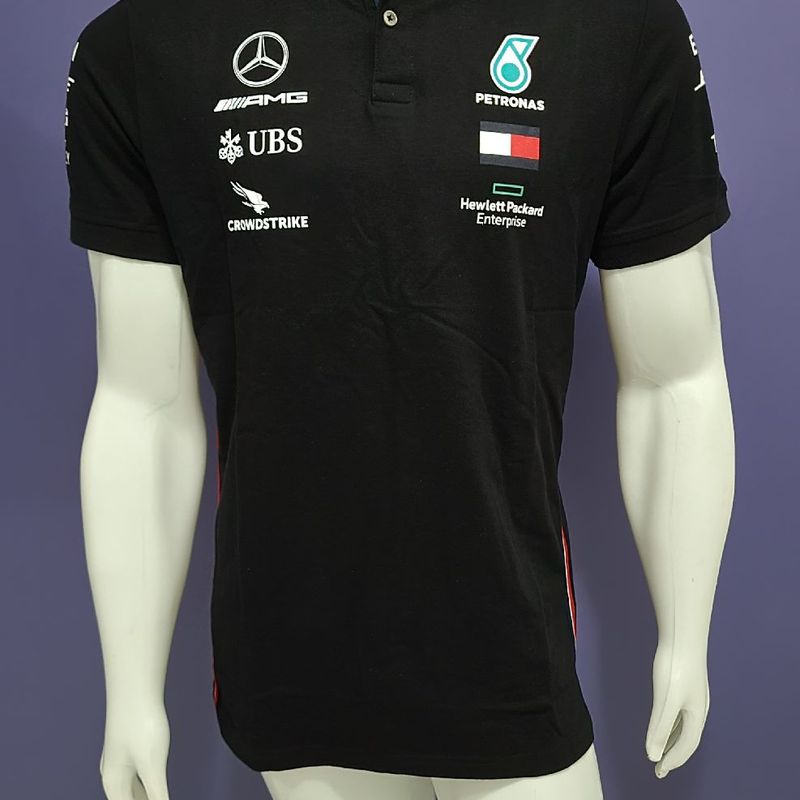 Camisa Polo Mercedes Amg Team Formula 1 Camisa Masculina