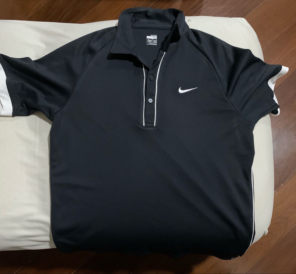 camisa polo preta nike