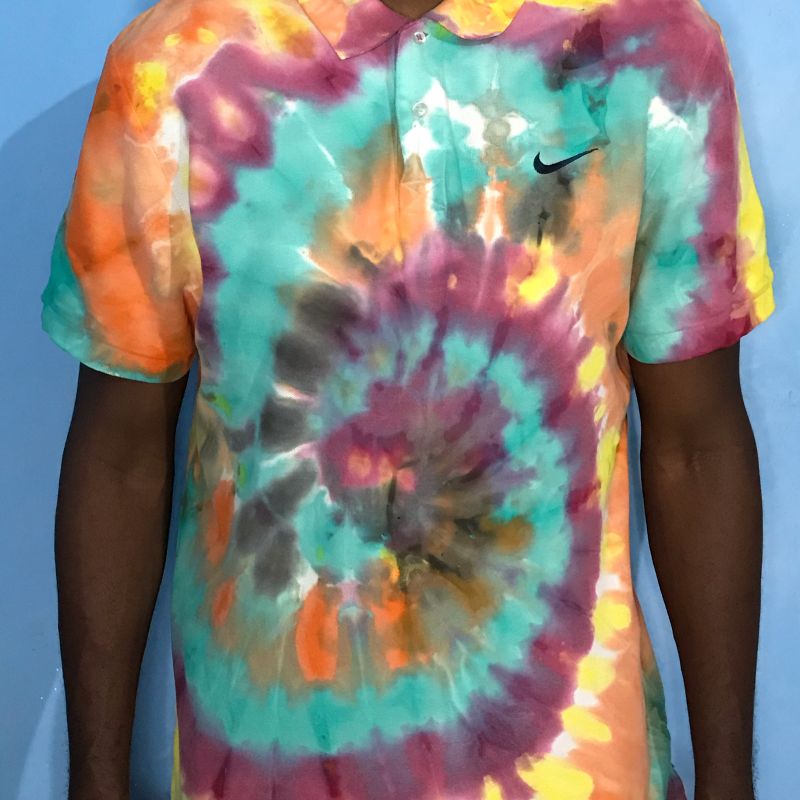 Nike tie store dye polo