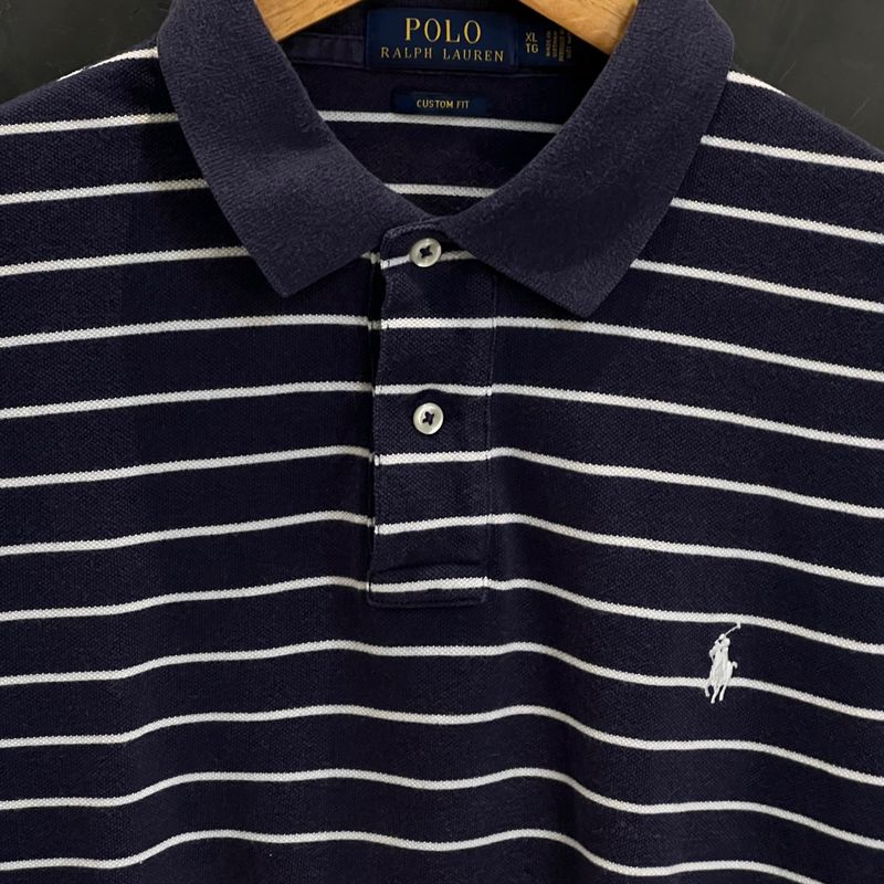 Camisa Polo Polo Ralph Lauren Slim Fit Logo Azul-Marinho - Compre Agora