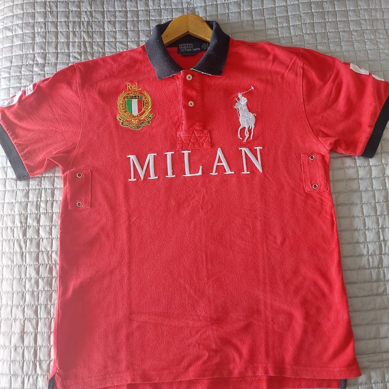 Camisa Polo Ralph Lauren Milan Italy Vermelha Camisa Masculina Polo Ralph  Lauren Usado 86895637 enjoei