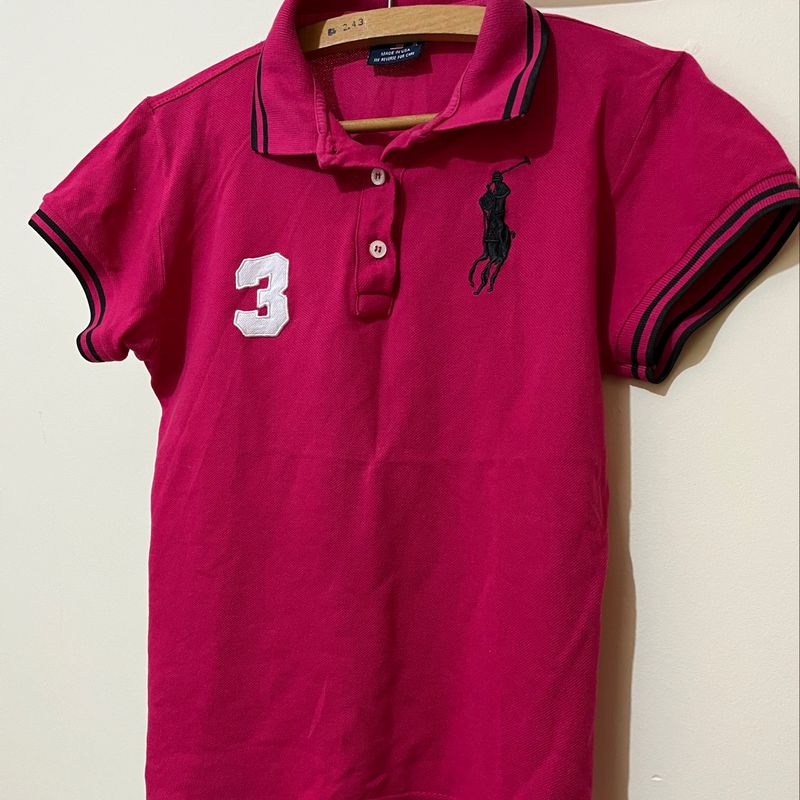 Camisa Polo Ralph Lauren Rosa Camisa Feminina Ralph Lauren Usado 97570483 enjoei