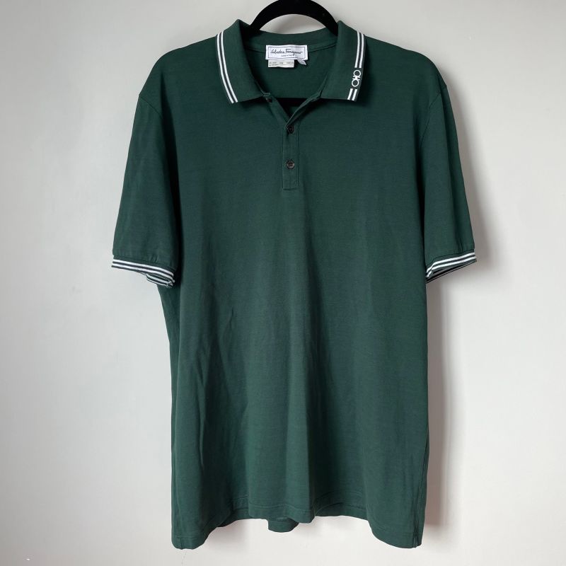 Camisa Polo Salvatore Ferragamo Original Verde Tam G Salvatore Ferragamo Usado 103733042 enjoei