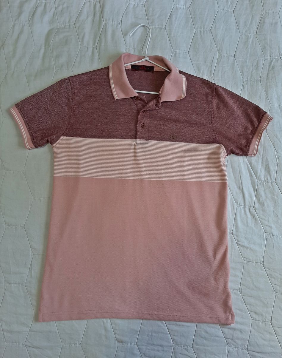 Camisa Polo Tng Rosa e Vinho Tamanho P | Camisa Masculina Tng Usado ...