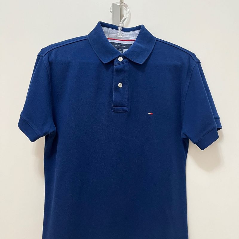 CAMISA POLO TOMMY HILFIGER AZUL MARINHO