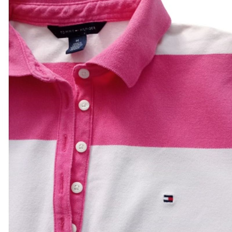 Camisa Polo Tommy Hilfiger Reta Logo Vermelha - Compre Agora