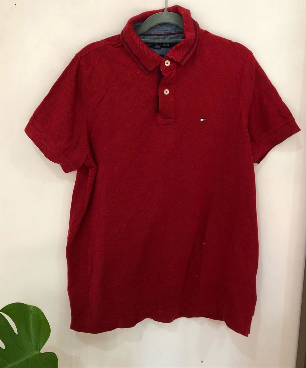 polo tommy hilfiger vermelha